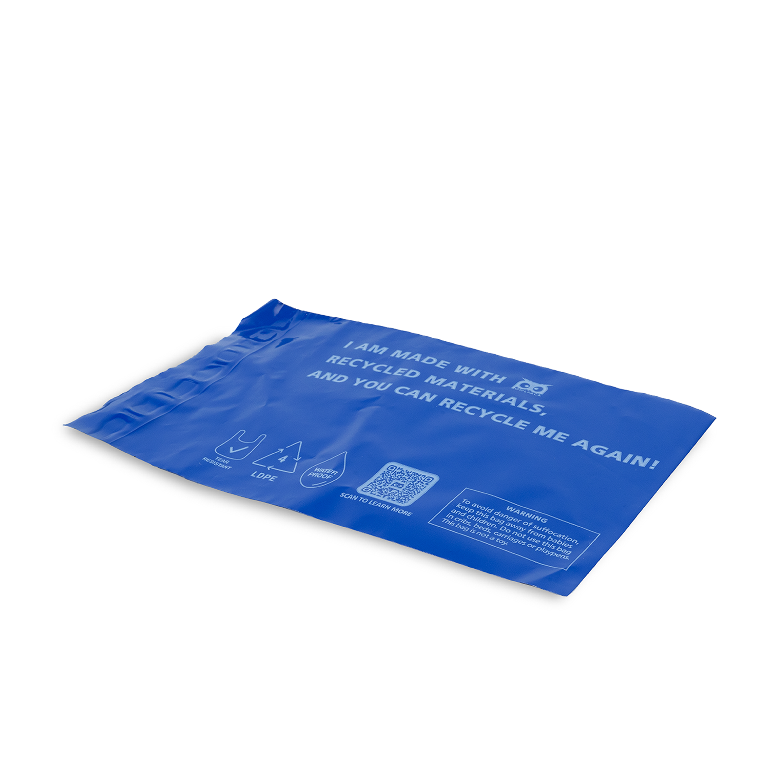 Owlpack Eco Friendly Recycled Mailers( Blue, Size 5x7, 6x9)