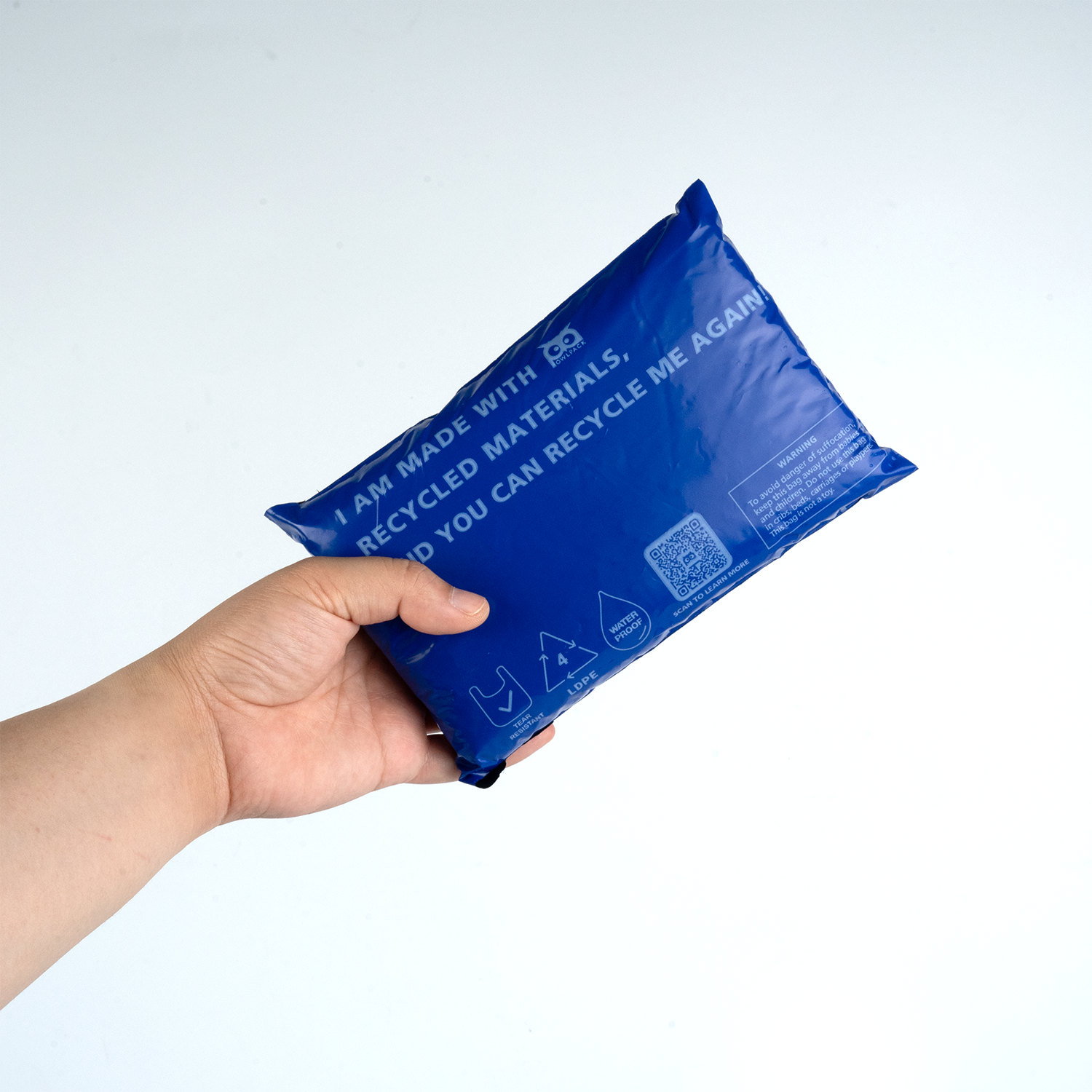 Owlpack Eco Friendly Recycled Mailers( Blue, Size 5x7, 6x9)