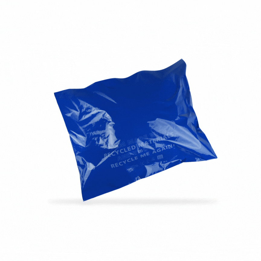 Owlpack Eco Friendly Recycled Mailers - Blue (12x15.5")