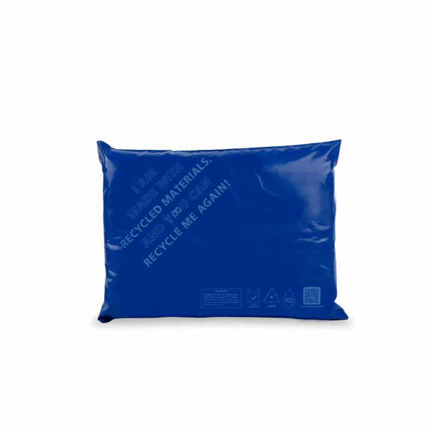 Owlpack Eco Friendly Recycled Mailers - Blue (9x12")