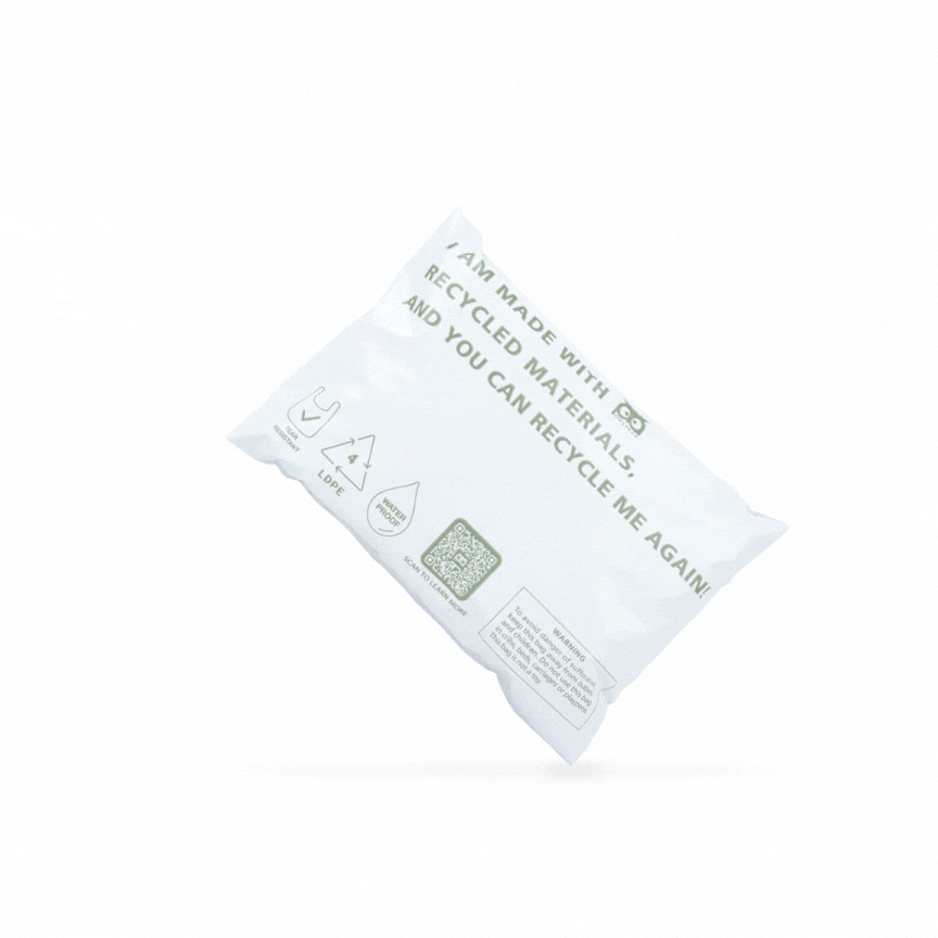 Owlpack Eco Friendly Recycled Mailers - White (6 x 9")