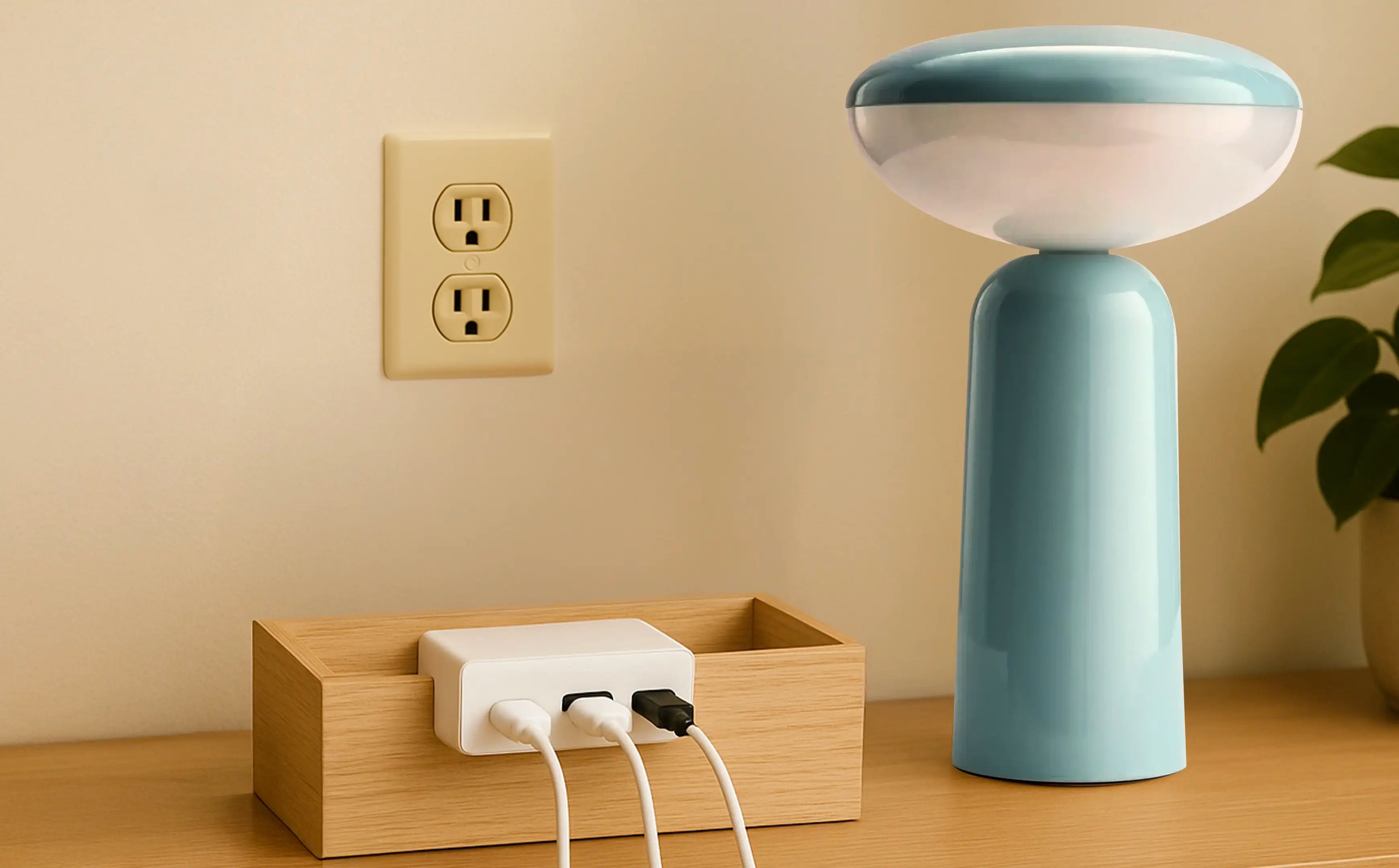 DIY USB-C Charging Station to Organize Cordless Lamps