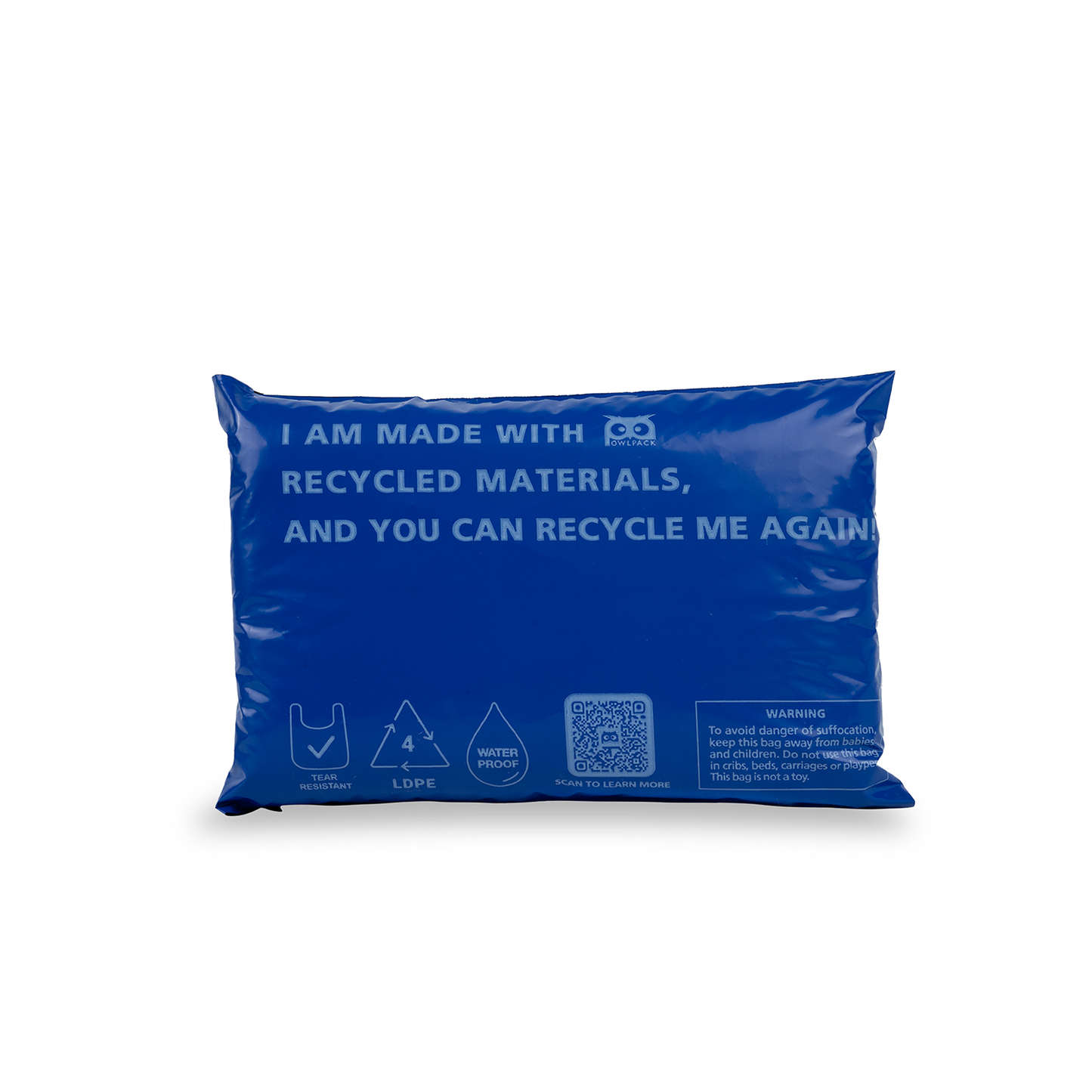 Owlpack Eco Friendly Recycled Mailers( Blue, Size 5x7, 6x9)