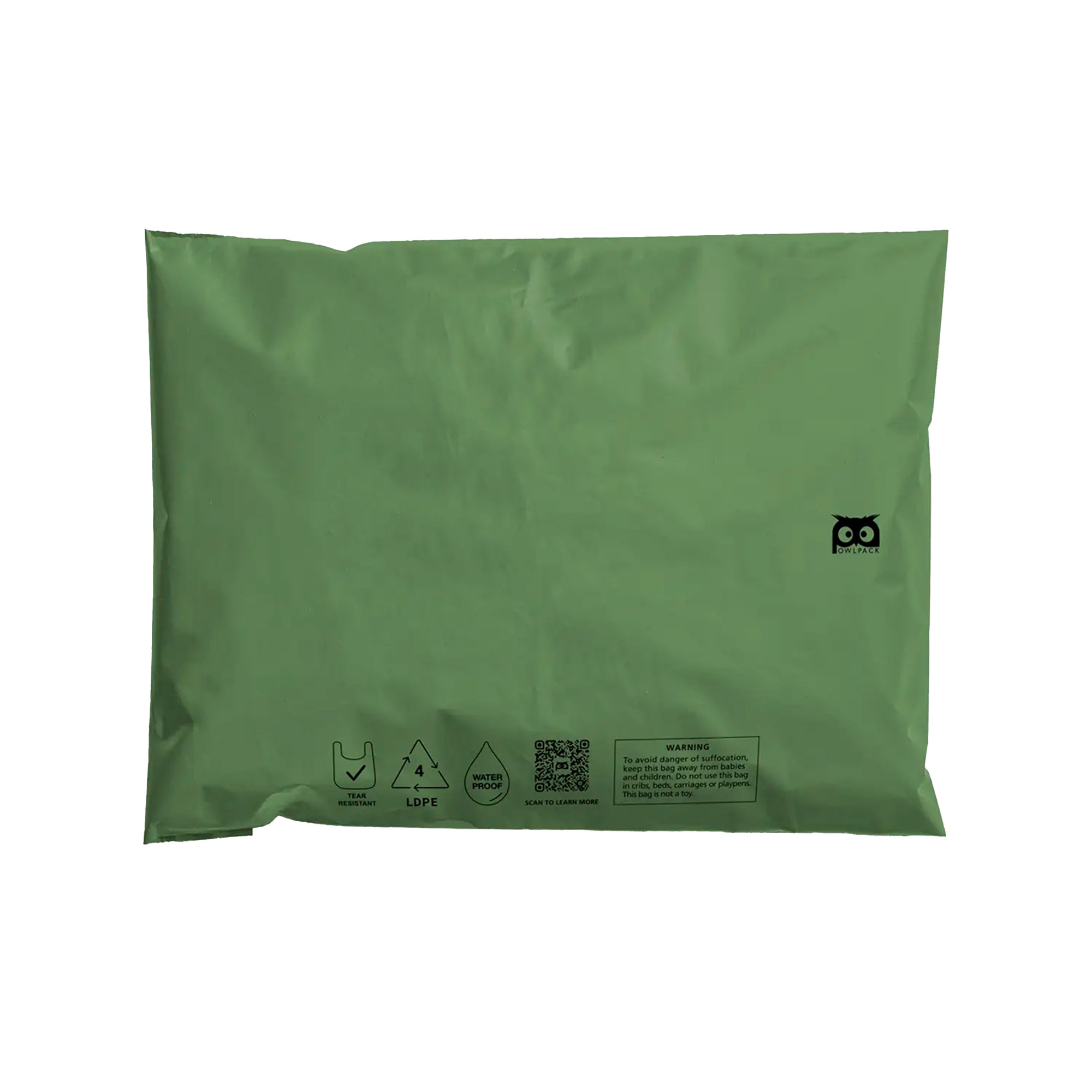 Recycled Mailer Bags - Plain / Green