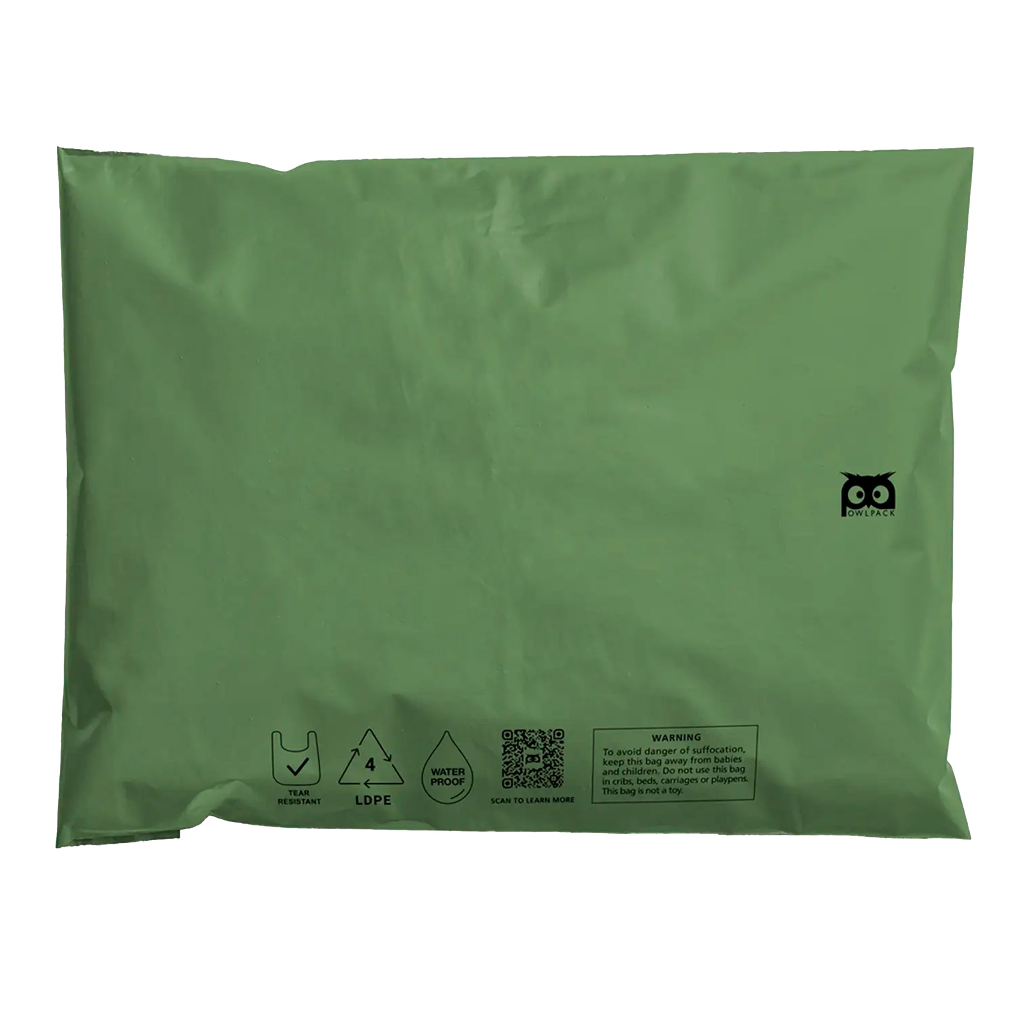 Recycled Mailer Bags - Plain / Green