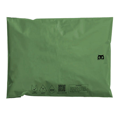 Recycled Mailer Bags - Plain / Green