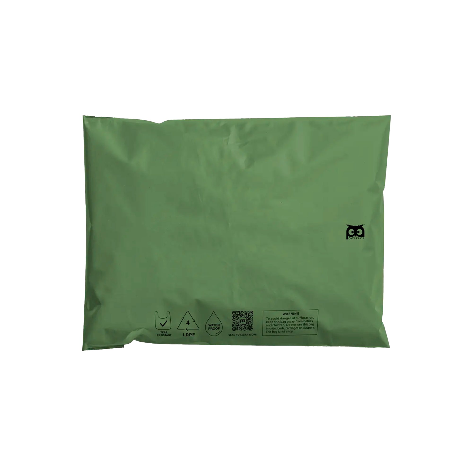 Recycled Mailer Bags - Plain / Green