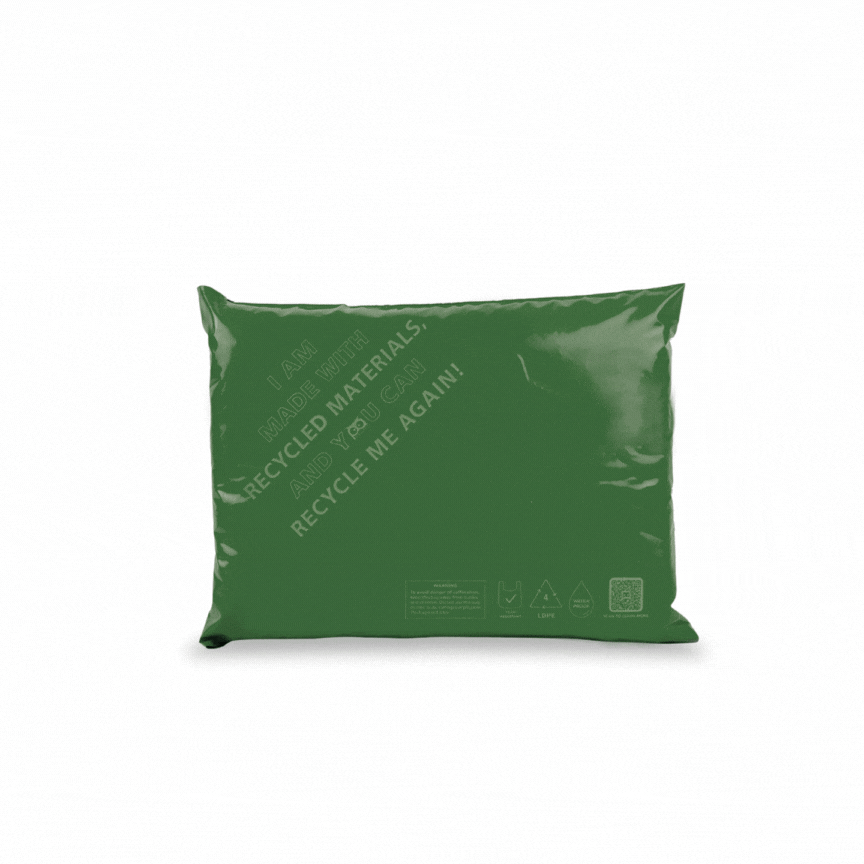 Owlpack Eco Friendly Recycled Mailers - Green (10x13")