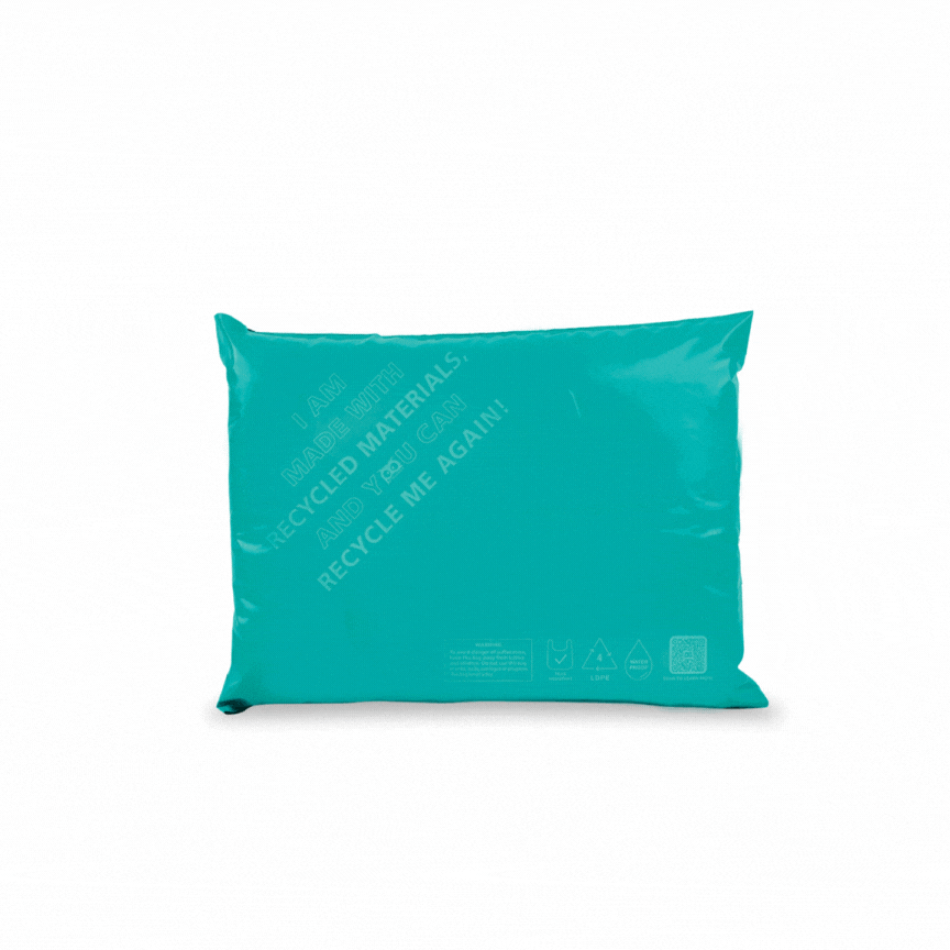 Owlpack Eco Friendly Recycled Mailers - Teal (10x13")